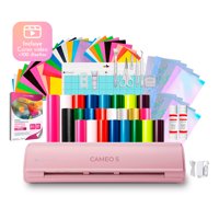 Silhouette - Mega Kit Emprendedor Cameo 5 Rosa + Pack De Vinilos + Insumos