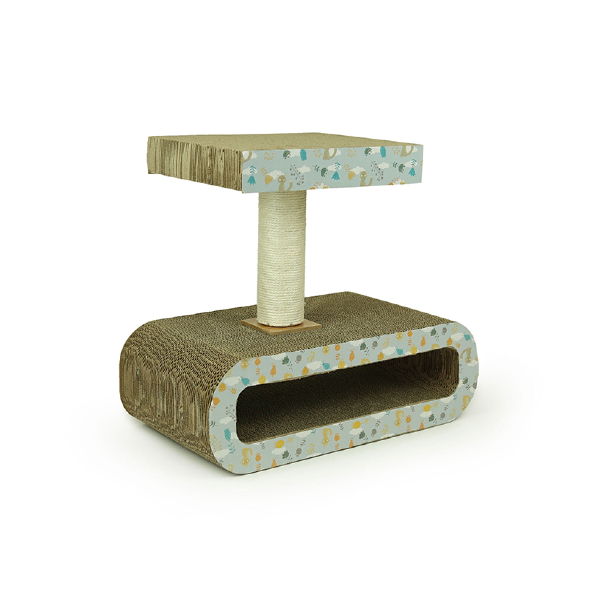 Rascador Para Gato con pedestal 45x24x40cm