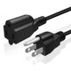 thumbnail image 1 of Cable de extensión de alimentación TNP universal de 3 puntas, 12 pies, negro, 1 of 7