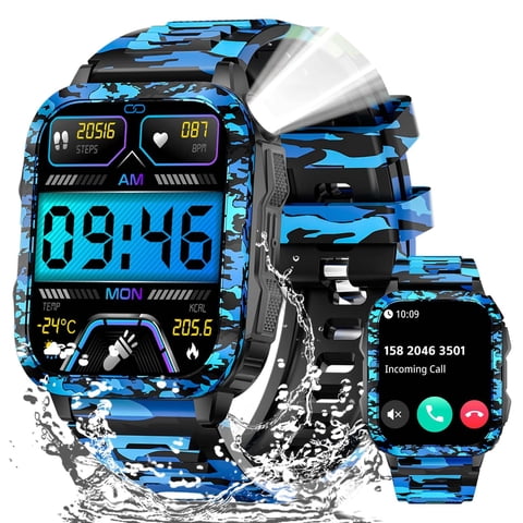 Smartwatch Militar Erosados Con Pantalla Led De 1,96""