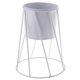 thumbnail image 2 of Planta de hierro Soporte Jardinera Jardinera suculenta Estante Estante para macetas Negro L B Blanco, 2 of 5