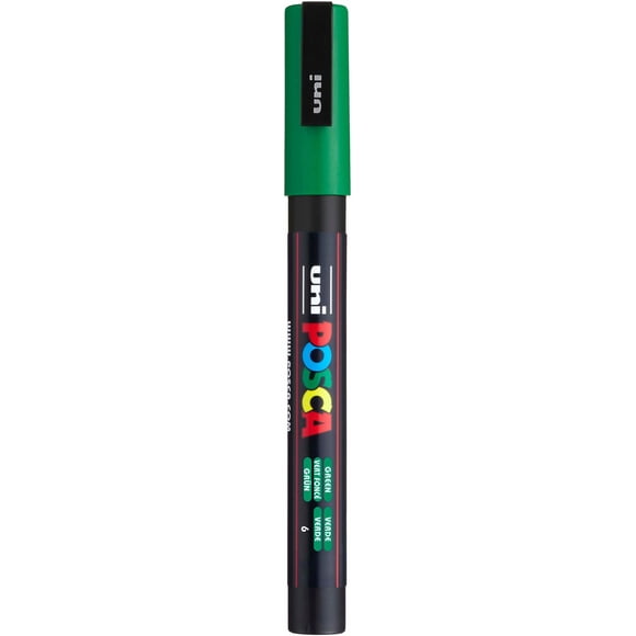 Rotulador Posca, 3 m, verde, para material de arte y material escolar