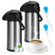 thumbnail image 1 of Dispensador de café Airpot Vondior de acero inoxidable con aislamiento de 3 litros, 1 of 7