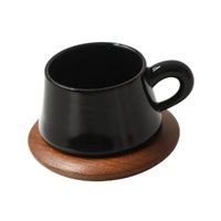 Magideal - Taza De Café De Cerámica Con Platillo, Taza De Café Con Asa, Regalo De Inauguración De La Casa, Taza De , Artículos De Café Para Cafetería, O