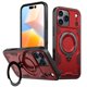 thumbnail image 1 of Para Apple iPhone 17 Pro Max Funda con Soporte de Anillo en O Magnético Invisible, Funda de Teléfono a Prueba de Golpes, Rojo, para iPhone 17 Pro Max, 1 of 6