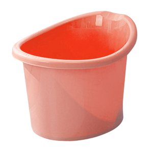 Magideal - Cubo De Ducha Para Bebé, Cubo De Bañera Para Bebé, Asiento De Baño, Base Antideslizante, Cubo De Baño Para Bebés De 0 A 7 Años Rosa
