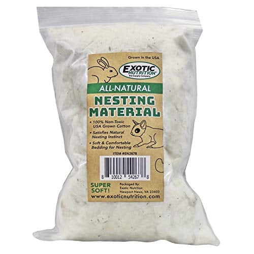 Material para anidar Exotic Nutrition, 100% algodón, 120 ml