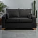thumbnail image 2 of Sofa Stefanny En Lino Negro, 2 of 3
