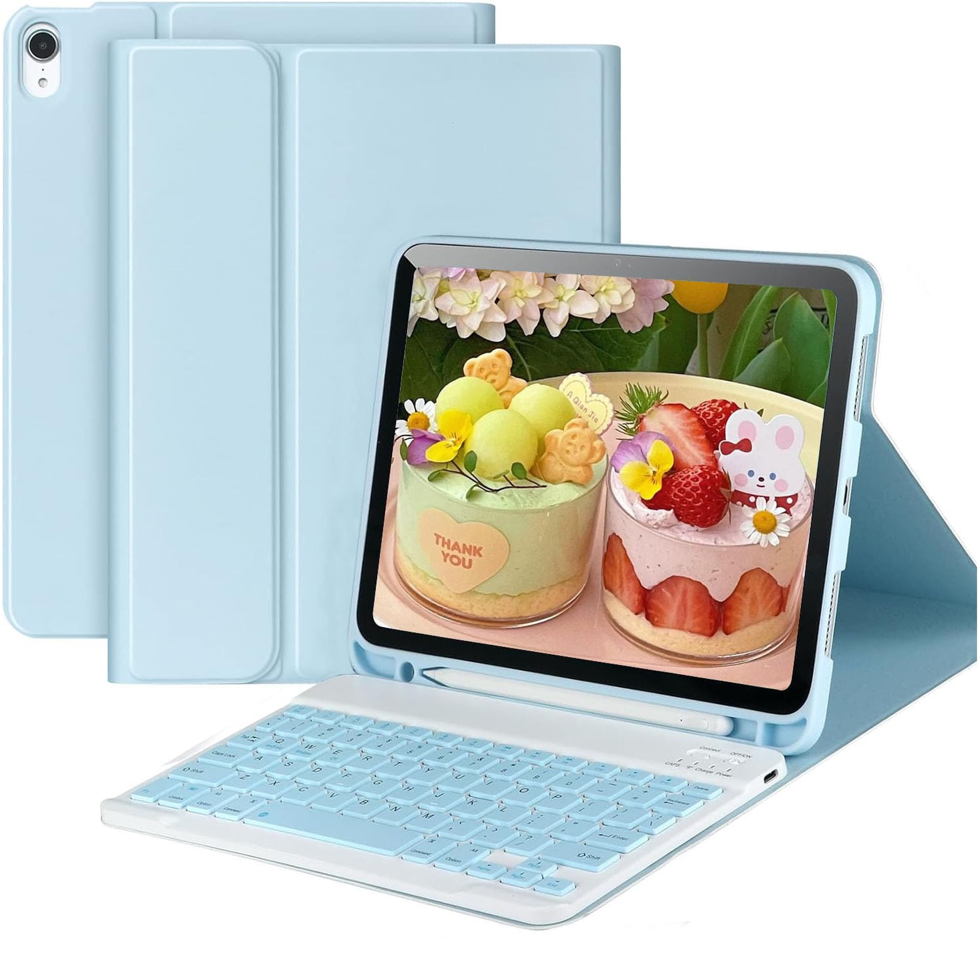 Funda Para Ipad Con Teclado Inalámbrico Bluetooth Gjinniuk 10/11th Gen