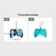 thumbnail image 1 of Boys Cute Cartoon Keychain Tie Dye Decompression Silicone Game Console Keychain Decorative Accessories Holiday Gift, 1 of 5