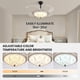 thumbnail image 4 of Ventilador de techo APBEAMLighting 100 cm blanco con control remoto LED, 4 of 9