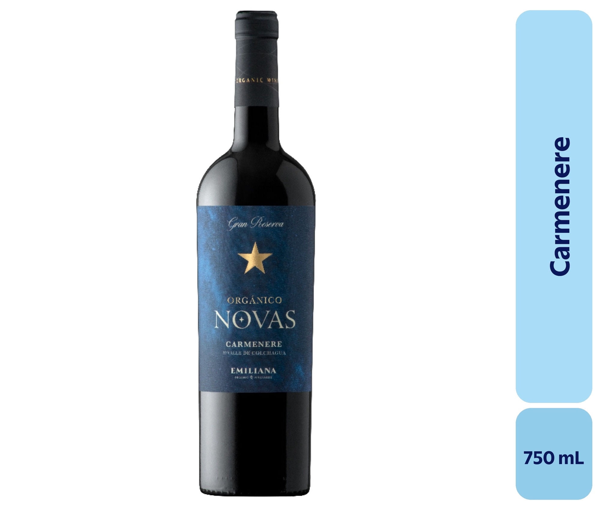 Vino Carménère Botella 750 mL Novas