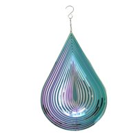 Ioensy - Carillones De Viento Acero Inoxidable Memorial Único Para Jardín Cumpleaños Colorido 30Cmx20Cm