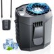 thumbnail image 1 of Ventilador portátil recargable JKBOOM 2025 con luz LED 25H negro, 1 of 7