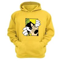 Genérico - Polerón Canguro Tribilín Dibujos Animados Amarillo Talla Xs Unisex