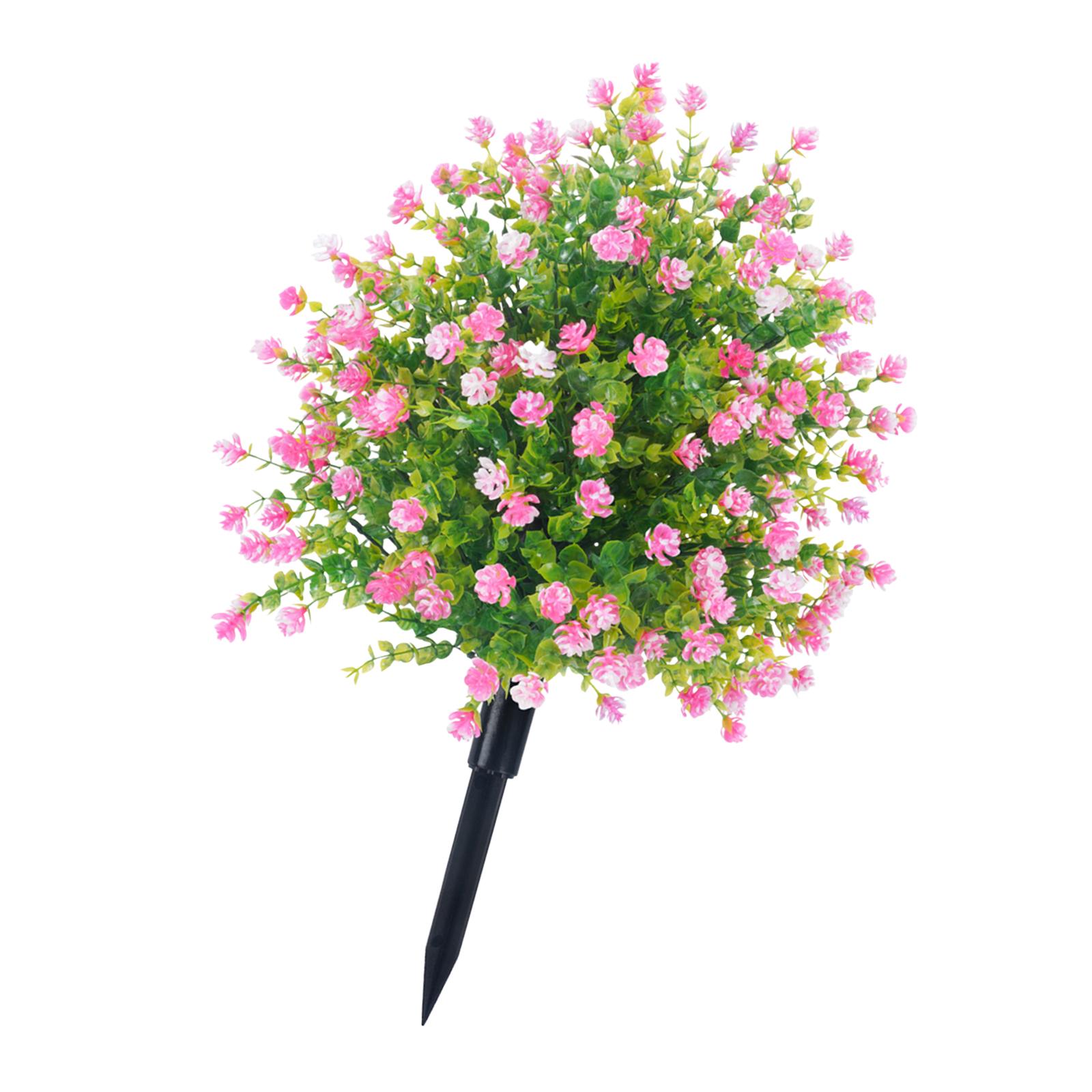 Bothyi - Árbol Topiario Artificial Para Exteriores, Plantas Falsas, Arbustos Para Patio, Porche, Color Rosa