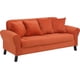 thumbnail image 2 of Sofa Lua 3C Felpa 20 Naranja, 2 of 6
