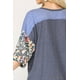 thumbnail image 3 of Top de Punto con Bloques de Color y Estampado Floral con Mangas Dolman, 3 of 5