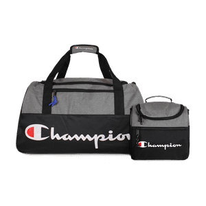 Pack Champion Bolso Atlanta 45Lts + Lonchera Oxford Gris