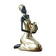 thumbnail image 2 of Estatuilla De Mujer Negra, Escultura De Mesa, Artesanía Hecha A Mano Para Estantería De Escritorio, 16,5x8x9,5 Cm, 2 of 5