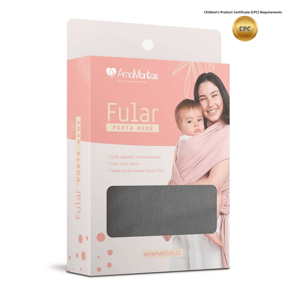 Amamantas - Fular Porta Bebé Grafito