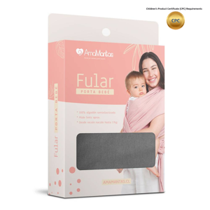 Amamantas - Fular Porta Bebé Grafito