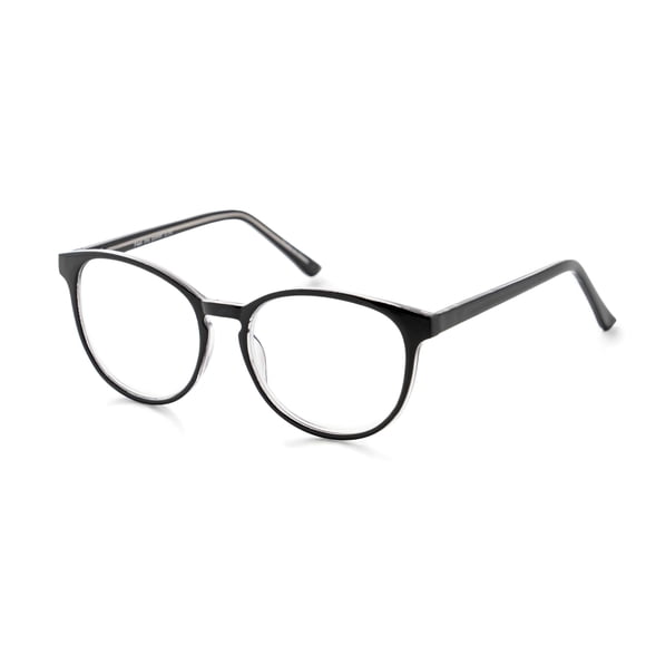 OPTIMUM OPTICAL Gafas de Lectura con Filtro de Luz Azul, Lentes Antirrayaduras y Montura Redonda - +2.50