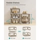 thumbnail image 3 of Zapatero SONGMICS con 6 estantes para guardar zapatos, color capuchino, color beige, 3 of 7