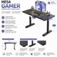 thumbnail image 2 of Escritorio Gamer 120 Cm Negro Soporte Hasta 80 Kg Diseño Moderno Y Estable, 2 of 3