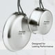 thumbnail image 3 of Sartén KitchenAid de acero inoxidable pulido de 5 capas, 21 cm, 3 of 3
