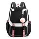 thumbnail image 1 of Large School Bags for Teenage Girls USB Port Canvas Schoolbag Student Book Bag Fashion Black Pink Teen School Backpack, 1 of 3