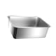 thumbnail image 4 of Caja De Arena Para Gatos De Acero Inoxidable, Resistente A Salpicaduras, Con Parte Superior Abierta Y Bandeja De Arena Resistente, Altura 15 Cm, 4 of 5