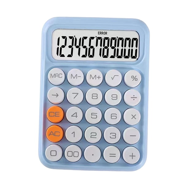 Calculadora De Escritorio De 12 Dígitos Calculadoras De Oficina Para Uso Diario Contabilidad Hogar Azul Claro