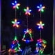thumbnail image 2 of Luces navideñas para ventana, 3 piezas de decoración navideña iluminada, luces de cortina navideñas a pilas con ventosa, luces para árbol de Navidad, ciervo y campana (multicolor), 2 of 7