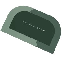 Magideal - Alfombra De Baño Antideslizante, Alfombrilla De Baño De Diatomeas Absorbente De Agua, Alfombrilla De Para El Hogar, Alfombrilla De Piso , Verde 45X75Cm