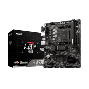 Placa Madre Msi A520M Pro, Amd A520 Am4, Ddr4,Matx, Dual