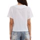 thumbnail image 3 of INSPIRE CHIC Camisas de Manga Corta para Mujeres Regreso a Clases Cuello Peter Pan con Volantes Blusa de Algodón Abotonada Tops Casual de Verano XL Blanco, 3 of 6
