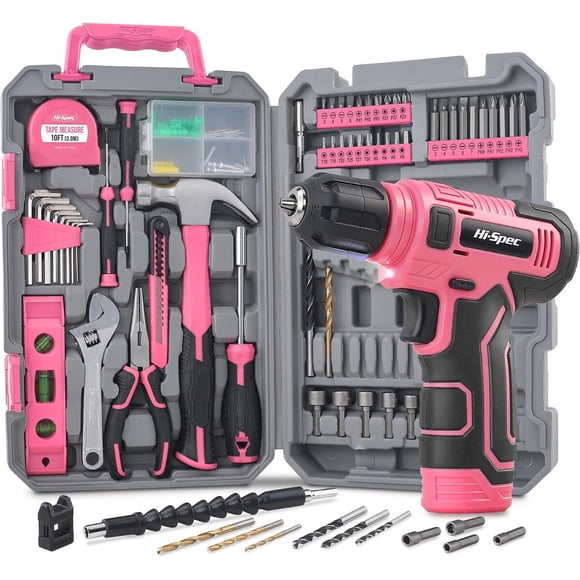 Kit de Herramientas HiSpec 8V Taladro Inalámbrico 10 Nm
