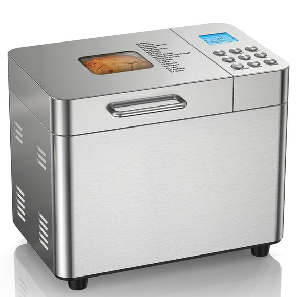 Máquina para hacer pan Osipoto 2LB 17 en 1 Acero Inoxidable