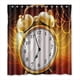 thumbnail image 1 of Cortina de ducha con reloj despertador Big Ben, juego de cortinas de baño con ganchos, tamaño 66 x 72 pulgadas, 1 of 3