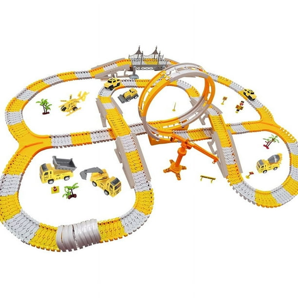 Children's Educational Toys, Track Car, Small Train, DIY Electric Track, Engineering Car
