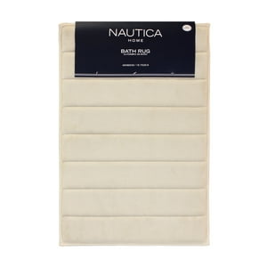 Alfombra De Baño Nautica 40X60Cm Coralina Ultra Suave Marfil