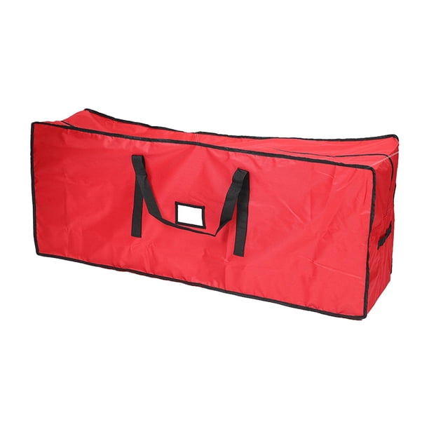 Bolsa Grande de Almacenamiento para árbol de Navidad, Bolsa para árbol Navideño, Práctico Contenedor de Almacenamiento Navideño para árboles Navideños Rojo 122x38x50cm