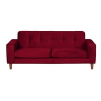 Latam Home - Sofa Salerno 3C Tela Velvet Burdeo