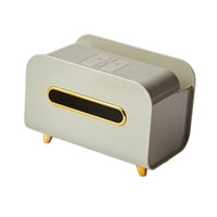 Magideal - Organizador De Caja De Pañuelos Almacenamiento De Cubiertas De Pañuelos Caja De Toallas De Papel Ligera Compartimentos De Almacenamiento Estuche De Pa Verde