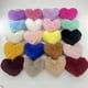 thumbnail image 2 of Xiao Hua Llavero de peluche con forma de corazón - 1 llavero pequeño, anilla de acero inoxidable, llavero de uso diario de 6 × 3,54 pulgadas, poliéster suave, adecuado para llavero de coche, negro, 2 of 3