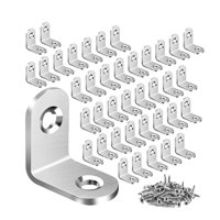 Magideal - 40 Soportes L, Soporte De Ángulo De Soportes De Ángulo De Acero Inoxidable , 20 Mm X 20 Mm X 16 Mm