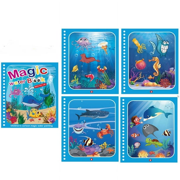 Montessori Toys, Reusable Coloring Book, Magic Water Drawing Book Painting, Drawing Toys, Sensory Early Education Toys For Kids