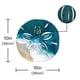 thumbnail image 3 of 3pcs, Beachy Sand Dollar Wooden Wall Decor for Bathroom - Sea Wave Blue Ocean Design - 10.2 x 10.2 Inches, 3 of 4