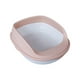 thumbnail image 2 of Bandejas De Arena Para Mascotas Con Lados Altos, Orinal Para Hámsteres, Conejos, Gatos De Interior, Rosa Claro, 45 Cm, 2 of 5